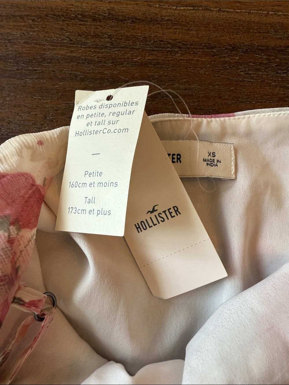 Hollister Pink Floral Chiffon Mini Dress Size XS - Picture 7 of 10